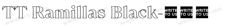 TT Ramillas Black字体转换 TT Ramillas Black字体转换